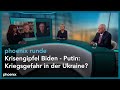 phoenix runde: Krisengipfel Biden - Putin: Kriegsgefahr in der Ukraine?