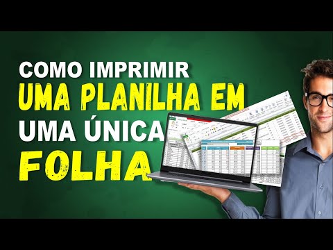 Vídeo: Como Imprimir Uma Planilha No Excel Em Uma Folha