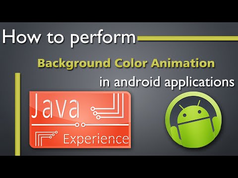 Background color animation on button click in android - YouTube