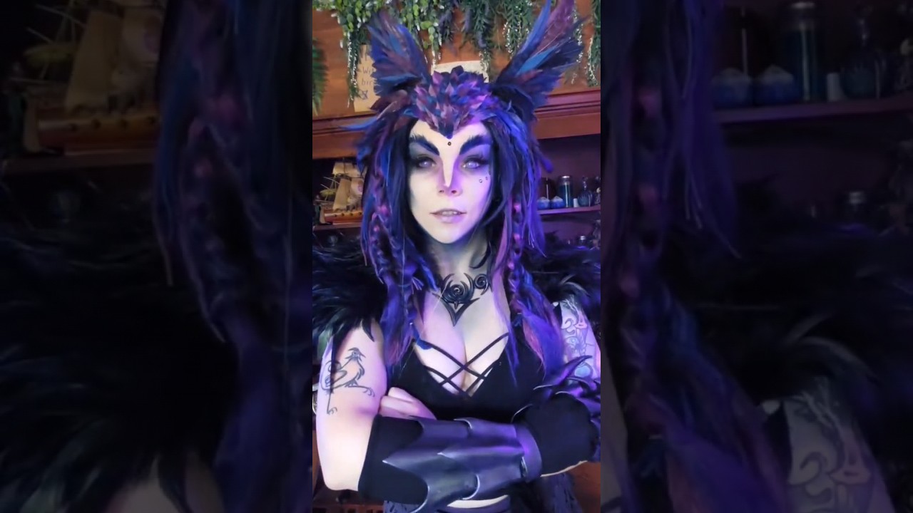 Intimidating the Karens at the potion shop.