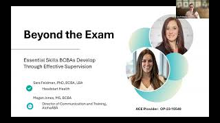 Free Supervision CEU Webinar - Beyond the Exam