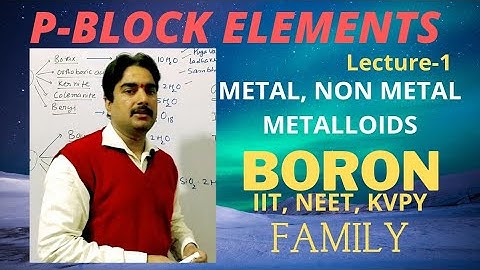 P block elements|L-1|Metal,Nonmetal,Metalloids|Boron family|Abundance,mineral|Class 11,IIT,NEET,KVPY