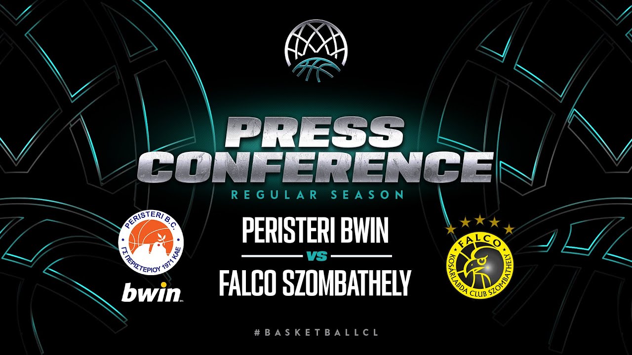 Peristeri bwin v Falco Vulcano Szombathely - Press Conference | BCL 2023-24