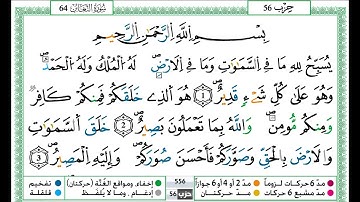 حمزة الجزائري سورة التغابن مكتوبة برواية ورش عن نافع