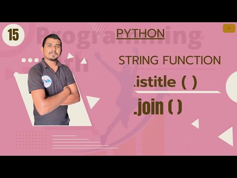 string join function|string istitle function in python(Hindi) #string #avitsupaul #amit
