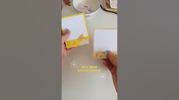 making my notepads 🐤🎼 #notepad #stickershop #handmade #howtomakenotes