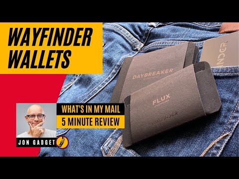 What's In My Mail - Wayfinder Wallets - EDC Travel and Tech Gear - 5 Minute Review