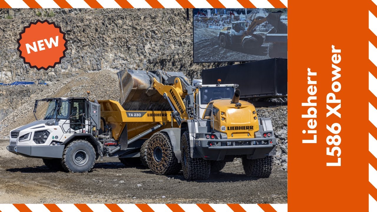 Liebherrs Largest Loader The L586 In A Quarry Youtube 