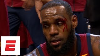 Famous Thaddeus Young catches LeBron James on the head, causing him to bleed | ESPN Wealth