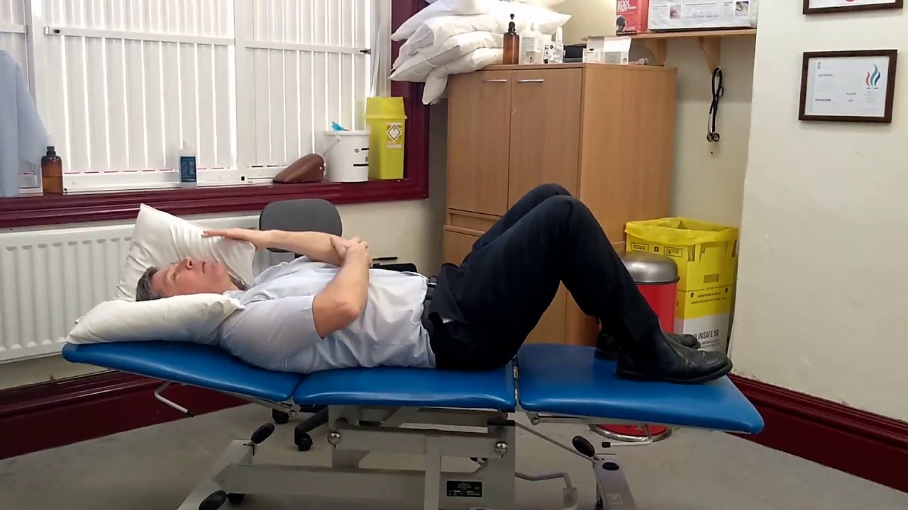 Getting in and out of bed with Neck pain - YouTube