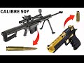 ¿Cuál es la Diferencia entre Calibre 50 BMG, 50 Ruso, 50 Desert Eagle, 50 Beowulf y 50 Alaskan?