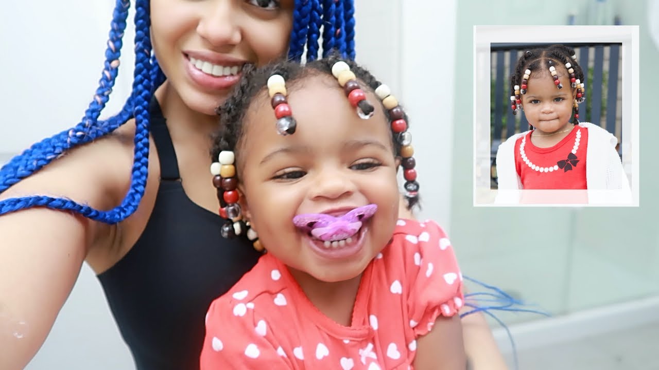 Putting Beads In Winters Hair For The First Time!! (TODDLER HAIR TUTORIAL) ♡ Vanessa Lynn