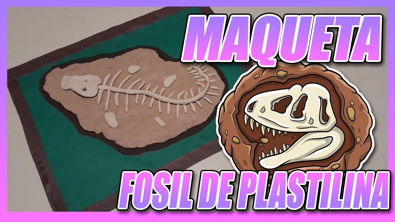 Como hacer una maqueta de Fósil de plastilina