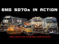 EMD SD70s in Action