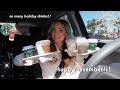 drive with me + trying holiday starbucks drinks 2020