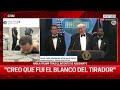 TRUMP tras el INTENTO DE ATENTADO: "EL ATACANTE FUE UN LOBO SOLITARIO"