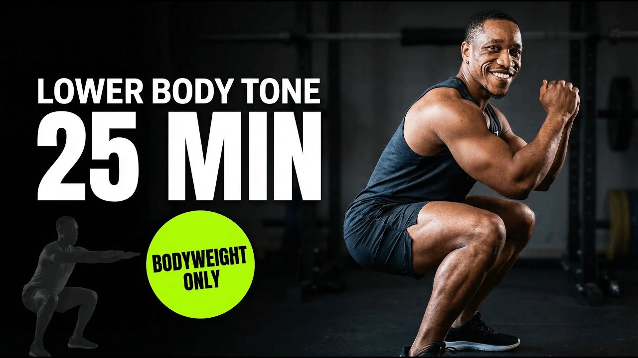 Lower Body Toning Workout | 25 Min Beginner Routine, No Weights