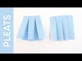 Sewing Skill Builder: PLEATS, How to, Pleating Fabric, FREE pleat sample guides , Beginner