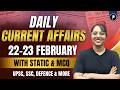 22-23 February Current Affairs 2026 | Daily Current Affairs | Current Affairs Today