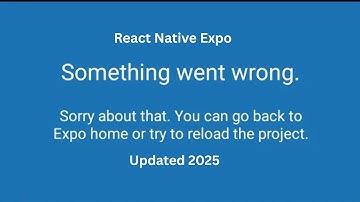 How To Fix something went wrong error java.net.connectexception failed to connect- React Native Expo