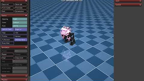 The first gait trained using Hill Climber in MuJoCo