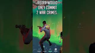 How many war crimes does Astra commit?