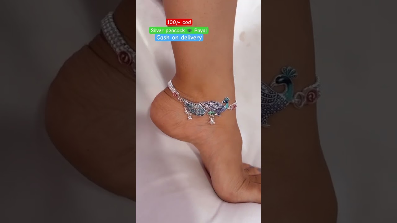 New antique designer silver peacock 🦚 Payal, with 70% discount on instant order 