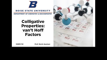 Colligative Properties   van