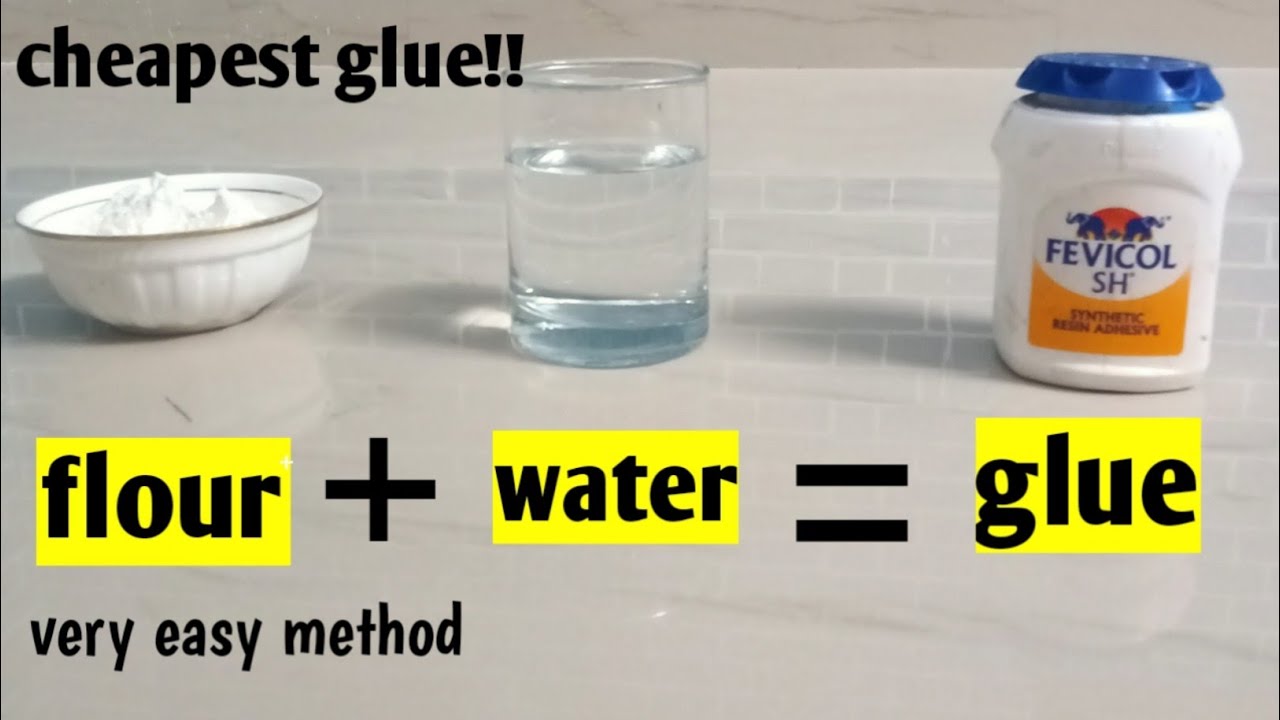 Homemade glueHow to make glue at homeflour glueHomemade glue with  flourThe easy art glue