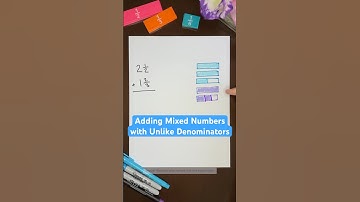 🤨What if your mixed numbers have different denominators??   #fractions #grade5 #mathhelp #addition