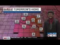 Partly cloudy and hot today with isolated to widely scattered storms possible this evening | 6/26...