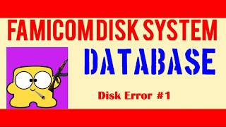 Famicom Disk System Disk Error #1