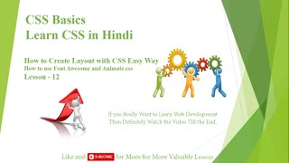 12. How to use Font Awesome and Animate.css