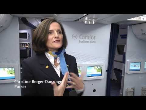 Видеоролик: В салоне самолета Condor Flugdienst
