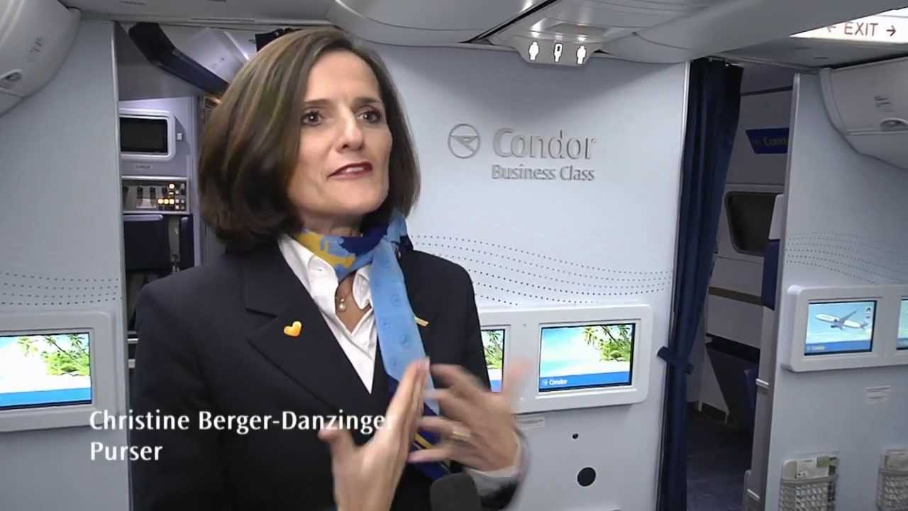 Condortv New Boeing 767 Cabin Interior Of Condor Airlines Part Of The Thomas Cook Group