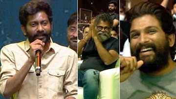 Uppena Director Buchi Babu Speech | Introducing Pushpa Raj - The First Meet | Allu Arjun | Pushpa