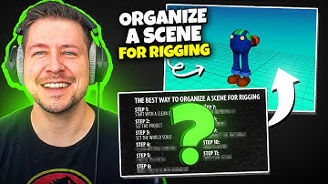 How to organize a scene for rigging in Maya!