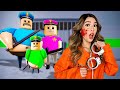 Kat escapes police family prison run in roblox obby