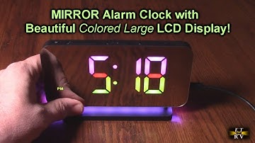 SZELAM MIRROR Alarm Clock, Beautiful Colored LCD Display, Power USB C Port, USB C Power Bank REVIEW