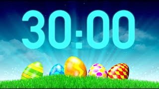 30 Minute Easter Timer with Music (4K)🪻
