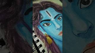Shree Krishna Painting 🖌️ shree krishna imaginary painting #shorts #ytshorts #drawing #art #painting