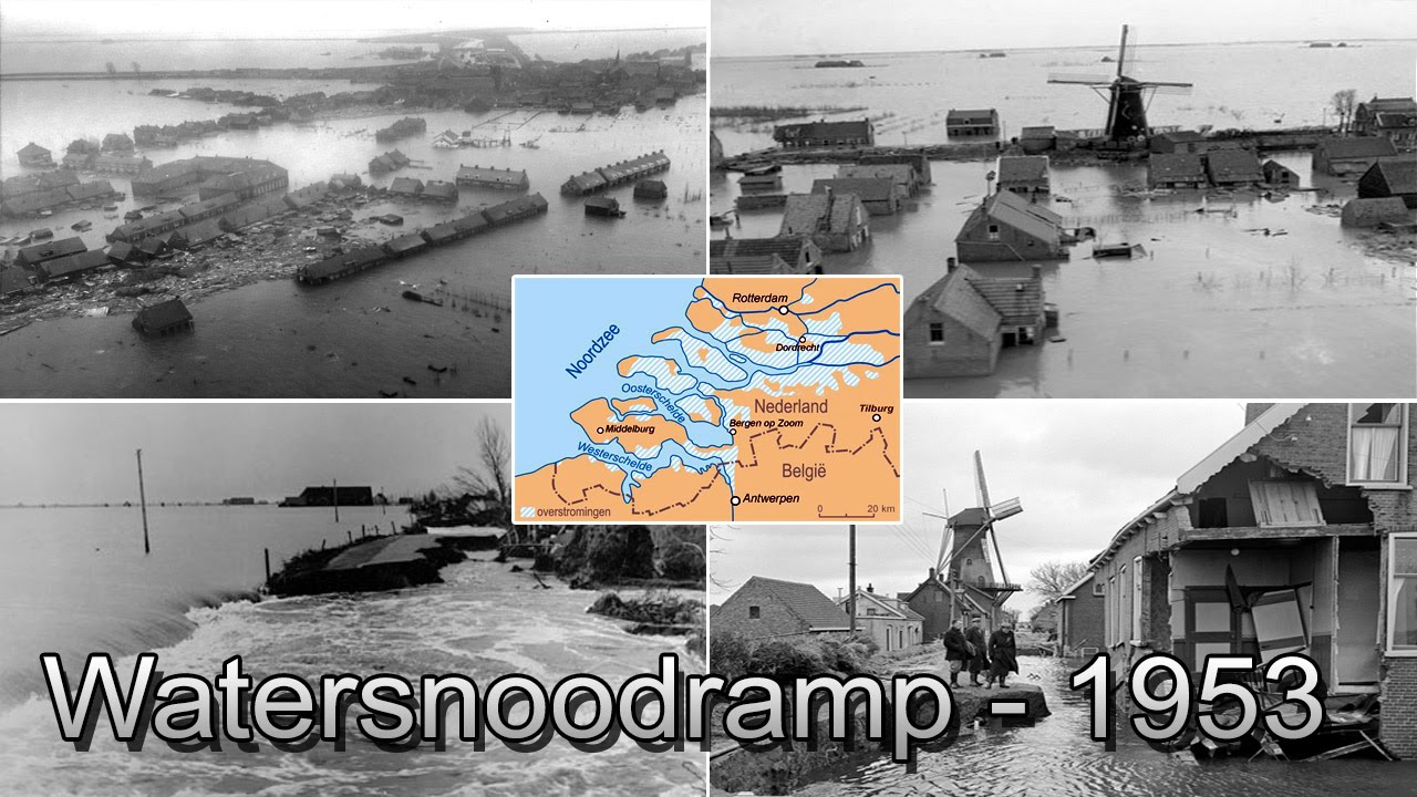 De Watersnoodramp in 1953 - YouTube