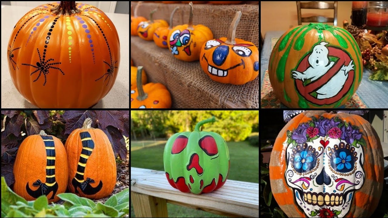 Most Amazing & Spooky Halloween Pumpkin Painting Ideas | Scary Home ...