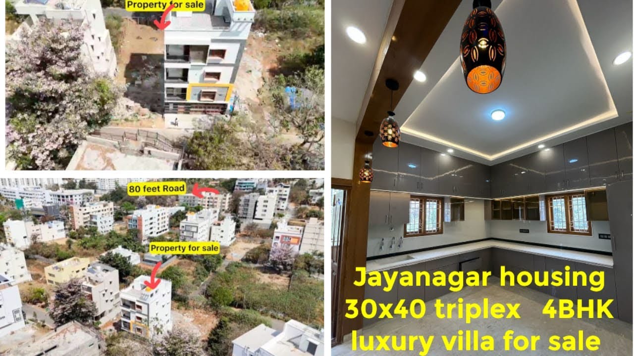 BDA 30x40 luxury 4BHK villa for sale location, Jayanagar Housing Society Bangalore