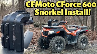 SYA Snorkel Install On a 2020 CFMoto CForce 600! We Show You How To Do It |  To Go Deep!