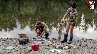 Уехали с женой жить в тайгу Приполярного Урала. Обновляем дом. Рыбалка на щуку. Заготовка дров. 30с - 8 