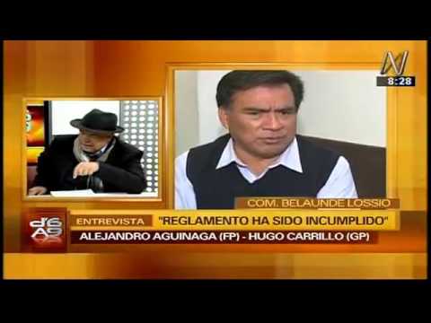 Entrevista a los congresistas Alejandro Aguinaga y Hugo Carrillo sobre coyuntura parlamentarios gobierno de navarra