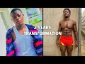 My 2 years body transformation at home (From Skinny fat to Aesthetic)