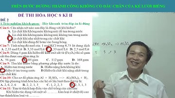 HÓA HỌC 8 - ĐỀ THI HÓA 8 HỌC KÌ 2 CÓ TRẮC NGHIỆM  ( ĐỀ 2 )