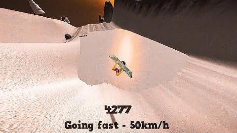 Mad Snowboarding Split screen gameplay!